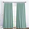 PONY DANCE Tende Oscuranti Termiche Soggiorno Moderne 2 Pezzi 140x245 CM Tende Isolanti Termiche per Camera da Letto e Cameretta Bambina con Passanti, Verde Chiaro
