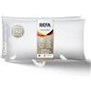BEFA NATUR - prodotto in Germania, cuscino a 3 camere 40x80 cm con 90% piumino e 10% piume, adatto per allergici (Nomite), certificato Öko-Tex 100 Classe 1, standard EN 12934, Downpass (2 pezzi)