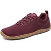 SAGUARO Scarpe Minimaliste Comode Donna - Scarpe Barefoot Ginnastica Traspirante - Scarpe Trail Running Camminata con Wide Tox Box - Scarpa da Fitnes Leggere con Zero Drop Soles Rosso,Gr.38