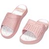 JOMIX Ciabatte Donna Estive Zeppa Pantofole in Gomma EVA Comode Leggere Antiscivolo per Casa Mare Spiaggia Piscina Doccia (WES260207, Viola, 40 EU)