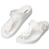 JOMIX Infradito Donna Estive Ciabatte Eva Ortopediche Sandali con Fibbia Regolabile Pantofole Antiscivolo Leggere Comode Mare Casa Piscina Spiaggia (WEI260417, Bianco, 41 EU)