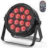 DayFlicker 14 * 6 W LED Luce Par, 4 in 1 RGBW Disco Party Stage Light con telecomando 4/8 CH Master-Slave Semovente Par Light Spotlight Adatto per Festival Club DJ Palco Nozze