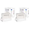 V-TAC Faro LED da Esterno Bianco 100W - [Chip Samsung - Alte Perfomance, Bassi Consumi] - 8700 Lumen - IP65 - Proiettore Faretto LED Nero per Casa, Giardino, Garage - Impermeabile - Fari Luce Naturale