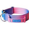 Spark Paws Collare tattico per cani con manico, di alta qualità, design robusto e durevole per razze grandi e forti, pitbull, Labrador, GSD - Cono di neve - L -3,8 cm