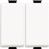 Bticino SAM5012 Interruttore Invertitore Serie Matix, 10A, 1 Modulo, Colore Bianco (Confezione da 2)