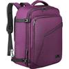MATEIN Zaino Viaggio 55x35x25 Espandibile Zaino da Viaggio Aereo Bagaglio a Mano Borsa da Cabina Piccolo 50L, Zaini Casual per Donna Uomo Multitasche Travel Bag per Campeggio Università Ufficio, Viola