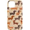Funny Fun Dog pattern designs Sausage Do Motivo divertente con cane salsiccia, bassotto Custodia per iPhone 15
