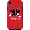 Disney - Sagome di Topolino e Minnie per sempre, colore: Rosso Custodia per iPhone XR