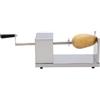 Globly Affetta Patate a Spirale in Acciaio Inox | Affettatrice per Frutta, Verdura con Manovella e Piedini in Gomma Antiscivolo