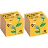 Resetea Salviamo le Api | Kit di Coltivazione Fiori Melliferi | Bomba di Semi per Impollinatori | Coltiva Fiori per Api a Casa | Regalo Originale e Educativo (Confezione da 2)