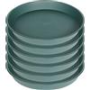 Bleuhome Confezione da 6 Ciotole per Uccelli da 20,3 cm, 20,3 cm, 20,3 cm, 10 12 14 16 18 50,8 cm, in plastica Resistente, per Piante da Giardino (20,3 cm, Verde)