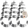 My-goodbuy24 Efficace dissuasore per uccelli - Set di 3 spaventapasseri riflettenti, a spirale a vento, per balcone, protezione per uccelli, 70 cm