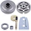 Gubeter 3/8-7T Kit pompa olio pignone tamburo frizione, per motosega Per Husqvarna 51 55, 55 Rancher, 501777601, 503152101