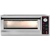 Ristoattrezzature Modello: 124040420003377,Forno elettrico meccanico porta in vetro 1 camera interna da 82x84x17,5h cm 2 teglie 60x40 cm o 4 pizze - SR