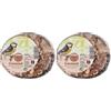 Flamingo Mangime Uccelli Selvatici - qualità Premium - Noce di Cocco ripiena con Noci - 200g (Confezione da 2)