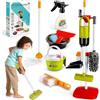 TOSUTO Set di Pulizia Giocattolo per Bambini,Aspirapolvere Giocattolo Bambinis, Set Pulizia Bambini Giocattolo da 14 Pezzi, Set di Pulizias Giocattoli per Bambinis dai 3 Anni in su(Verde)