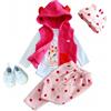 MAIHAO Reborn Abbigliamento per bambole da 17 a 22 pollici, accessorio adatto per bambine da 43 a 55 pollici, set da 5 pezzi con motivo giraffa