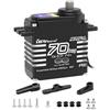 Geekstory 70kg Servo Digitale 8.4V 180 ° Brushless RC Servomotore Alta Torgue Impermeabile IP68 Acciaio Ingranaggio elicoidale con 25T Servo Braccio 1/8, 1/10 RC Auto Robot Barca