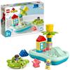 LEGO DUPLO Parco Acquatico, Giochi da Bagnetto per Bambini e Bambine dai 2 Anni in su con Isola Galleggiante, Tartaruga e Stella Marina, Facile da Pulire, Giocattoli per Vasca da Bagno 10989