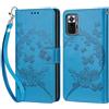 KENHONER Compatibile Cover con Xiaomi Redmi Note 10 Pro/Note 10 Pro Max,Premium Pelle PU Portafoglio Flip Libro Custodia Cover per Redmi Note 10 Pro [Protezione Completa] (Blu)
