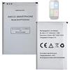 HIGHAKKU Batteria di ricambio compatibile con BRONDI Amico Smartphone BIGFP2000AA BL-55A