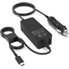 Ruilezyo 100W USB C Caricatore Auto per Laptop a Alimentatore Universale per Lenovo ThinkPad ThinkBook Asus Dell HP Acer Dell Msi Microsoft Surface Razer MacBook Zigarettenanzünder Adapter Charger DC Auto