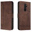 Bravoday Cover per Oppo A5 2020 / Oppo A9 2020 / Oppo A11 / Oppo A11X, Flip Custodia in Pelle PU Portafoglio Custodia per Oppo A5 2020 / Oppo A9 2020, con Slot per Schede, Marrone