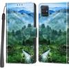 Haninsuze Cover per Samsung Galaxy A51 4G, Portafoglio PU Pelle, Foresta | Interno TPU Antiurto, Anti-Graffio, Fessura per Schede, Supporto Stand, Design Libro, Flip