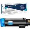 LCL Compatibile Cartucce Toner 6510 6510DN 6510N WorkCentre 6515 6515DN Sostituzione per Xerox WorkCentre 6515/6515DN/6515 V/N /WorkCentre 6515DNI/6515DNM/6515N 106R03477 106R03473 2400Pagine (1Ciano)