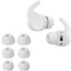 kwmobile 6x Auricolari di ricambio compatibile con Beats Fit Pro Gommini sostitutivi in Silicone - 3 Misure - bianco