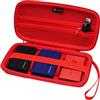 XANAD Custodia per Samsung T7/Shield/T9/ Netac ZX20 / Crucial X9/X10 Pro/Toshiba 512GB 1TB 2TB 4TB External SSD (Rosso 3)