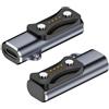 YBFBSJK 2 Pcs Adattatore USB C Caricatore Compatibile con Polar Pacer Adattatore Magnetico Portatile Compatibile con Polar Vantage V3/M3 /Ignite 3/Grit X2,Grigio