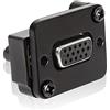 QIANRENON DB15 Montaggio a pannello Connettore Dritto VGA Femmina a Femmina Pannello Presa Convertitore 3 Row 15 Foro VGA Panel Accoppiatore, Trasmette Segnale Video Analogico 1080P