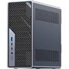 MINISFORUM MS-02 Ultra Mini PC Workstation, Intel Core Ultra 5 235HX (14 core/14 thread, fino a 5,1 GHz), 32 GB RAM, 1 TB SSD, PCIe 5.0 x16, 4× DDR5, USB4 v2, 10GbE + 2,5GbE (vPro), Wi-Fi 7