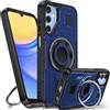 Tuvror Cover per Samsung Galaxy A15 5G /4G con Supporto. [Anello rotante a 360° e Supporto]. Cover protettiva antiurto per Samsung A15, Blu