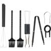meukcez 7 Pezzi Kit di strumento di rimozione per tastiera, Pinzette di Precisione, Spazzole Pulenti Compatibile con Tastiere Meccaniche e Elettroniche, Strumenti Multifunzione per Manutenzione PC e Laptop