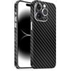 TF Skins Skin compatibile con iPhone 13 Pro, pellicola protettiva per retro e lati dal look elegante, con protezione della fotocamera dai graffi (nero carbonio)