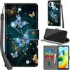 PHINIENLAND Cover per Xiaomi Redmi A1 / A2 / Poco C50 Case PU Pelle Custodia [Kickstand] [Chiusura magnetica] [Slot per Schede], Portafoglio Flip Custodia per Redmi A1 Plus / A2 Plus,Farfalla