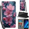 PHINIENLAND Cover per Samsung Galaxy A5 2017 PU Pelle Custodia Flip Fiori