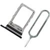 MMOBIEL Doppia Sostituzione del supporto del vassoio della scheda SIM compatibile con Samsung Galaxy Z Flip4 5G - Incl. Guarnizione in gomma e Sim Pin - Nero