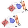 Ulegqin PN532 NFC Reader Modulo Ulegqin PN532 NFC Modulo con collegamento i2c PN532 NFC Module Completo di scheda e portachiavi tag compatibile con Raspberry PI 3B y Arduino(2 pezzi)