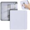 GIOPUEY Cover Compatibile con Kobo Libra Colour/Kobo Libra 2, Flip Pelle + PC TPU Trasparente Case con Cinturino Guscio Rigido Posteriore - Purple