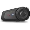MAXTO MX1 - Cuffie Bluetooth per moto, sistema di comunicazione 2 piloti, 800 m, suono HiFi, impermeabile IPX6, controllo musica chiamate