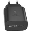 Ysevnotan Caricatore USB C, spina multipla, 25 W, 2 porte, USB-A e USB-C, adattatore rapido per iPhone 17/16/16/16/16 Pro/15/16 Pro Max/16 Plus/15 Plus/14 13 12 11 SE XS XR, iPad, confezione da 3