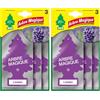 Arbre Magique, Profumatore Auto, Fragranza Lavanda, Durata fino a 7 Settimane, Made in Italy, Formato Multipack da 3 pezzi (Confezione da 2)