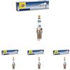 HELLA 8EH 188 705-041 Candela accensione, Platinum PM7RC-10, Apert. chiave 16, lunghezza filettatura 19mm, Dist. interelettrod. 1.0mm (Confezione da 4)