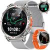 NONGAMX Orologio Smartwatch Uomo GPS Orologi: 1.7" AMOLED Intelligenti Watch con GPT Effettua Risposta Chiamate 107 Modalità Sportive Sonno Pressione Sanguigna Frequenza Cardiaca Compatibile iOS Android