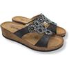 Giò Dreams Ciabatte Donna Estive con Zeppa, Sandali Eleganti in Pelle, Ciabattina Estiva da Casa, Mare, Spiaggia 100% Made in Italy (Nero, Sistema Taglie Calzature EU, Adulto, Donna, Numero, Media, 37)