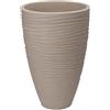 KOOPMAN Vaso terra a coste tondo diametro 40 cm sabbia