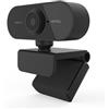 INDOTEAM Webcam per PC con microfono | Webcam Full HD 1080p | 1080P HD USB Camera per PC, laptop, Mac | Webcam Plug and Play con microfono per riduzione del rumore e rotazione a 360° morsetto di